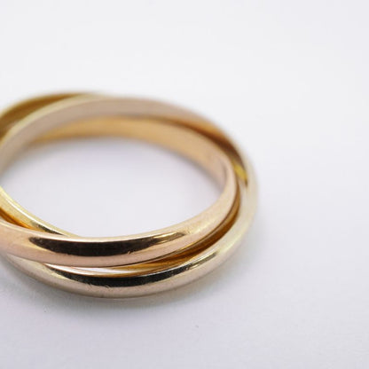 Cartier Ring Trinity 18K Yellow Gold Yellow Gold 18K White Gold White Togo Old