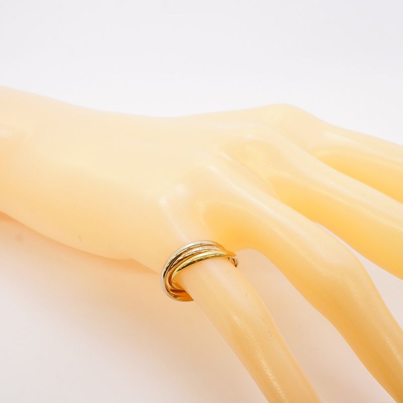 Cartier Ring Trinity 18K Yellow Gold Yellow Gold 18K White Gold White Togo Old