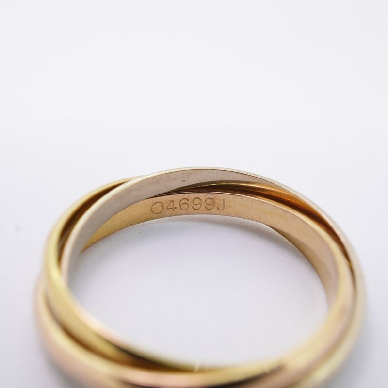Cartier Ring Trinity 18K Yellow Gold Yellow Gold 18K White Gold White Togo Old