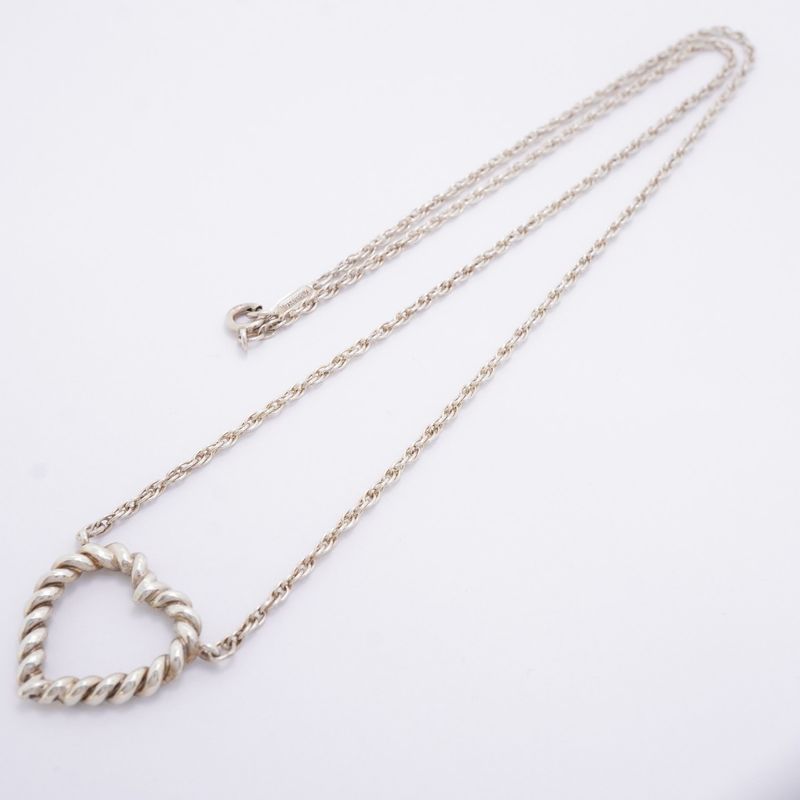 Tiffany & Co Necklace Twisted Heart Silver 925 Ladies
