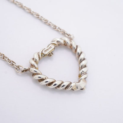Tiffany & Co Necklace Twisted Heart Silver 925 Ladies