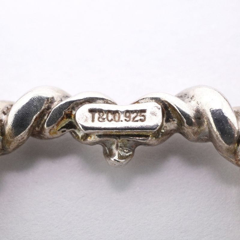 Tiffany & Co Necklace Twisted Heart Silver 925 Ladies