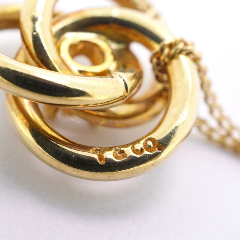 Tiffany & Co Necklace 3 Hoops 1PD 18K Yellow Gold Yellow Gold With Diamonds