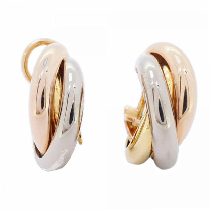 Cartier Earrings Trinity 18K Yellow Gold Yellow Gold 18K White Gold White Togo