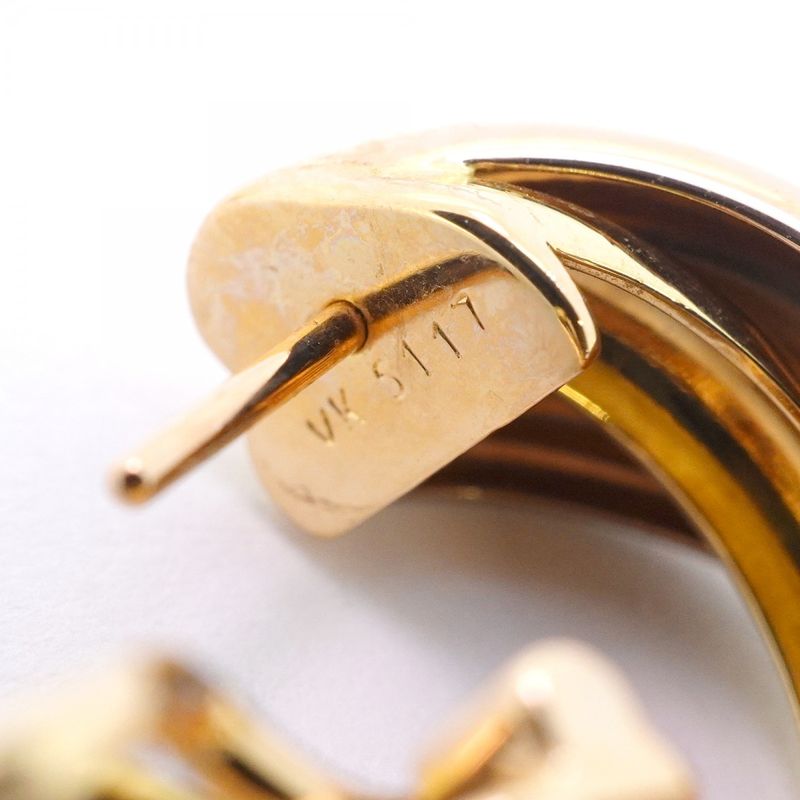 Cartier Earrings Trinity 18K Yellow Gold Yellow Gold 18K White Gold White Togo