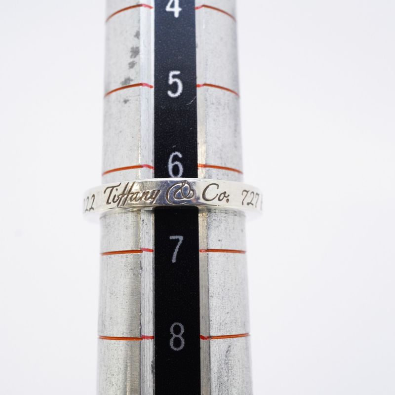 Tiffany & Co Ring Notes Narrow Silver 925 Size 65 Ladies