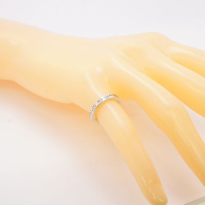 Tiffany & Co Ring Notes Narrow Silver 925 Size 65 Ladies