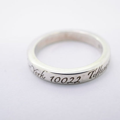 Tiffany & Co Ring Notes Narrow Silver 925 Size 65 Ladies