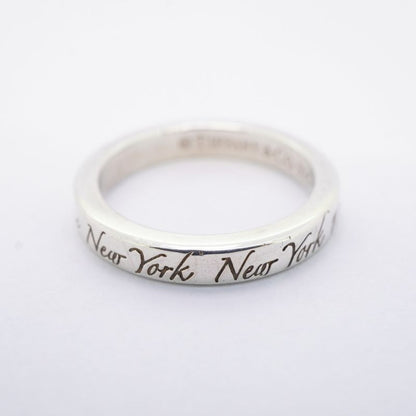Tiffany & Co Ring Notes Narrow Silver 925 Size 65 Ladies