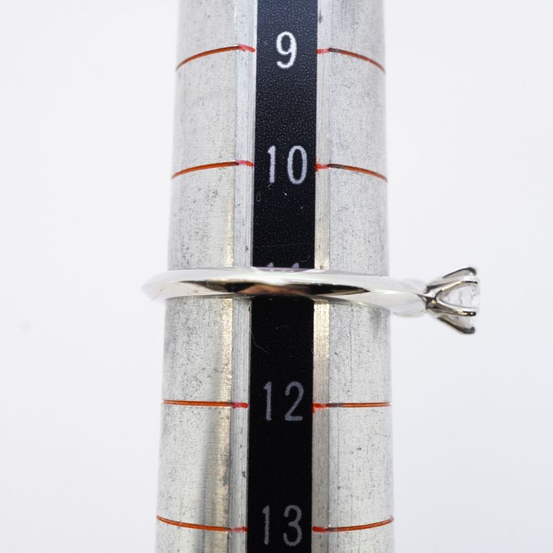 Tiffany & Co Ring Solitaire 1PD Pt950 Platinum Diamond 025ct 11 Ladies