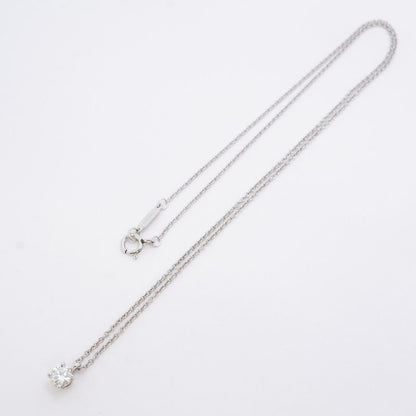 Tiffany & Co Necklace Solitaire 1PD Pt950 Platinum Diamond 026ct Ladies