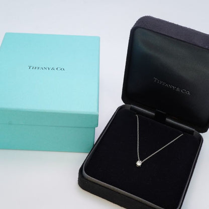 Tiffany & Co Necklace Solitaire 1PD Pt950 Platinum Diamond 026ct Ladies