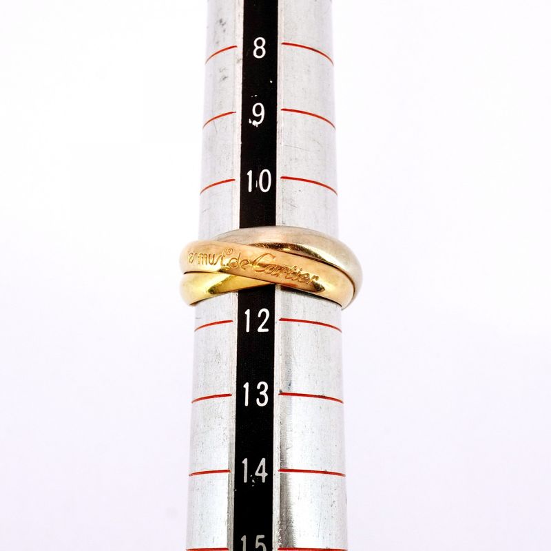 Cartier Ring Trinity 18K Yellow Gold Yellow Gold 18K White Gold White Togo Old