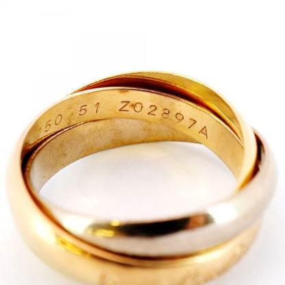 Cartier Ring Trinity 18K Yellow Gold Yellow Gold 18K White Gold White Togo Old