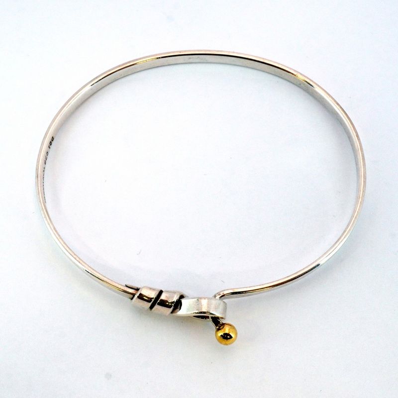 Tiffany & Co Bangle Hook And Eye 18K Yellow Gold Yellow Gold Silver 925 Women