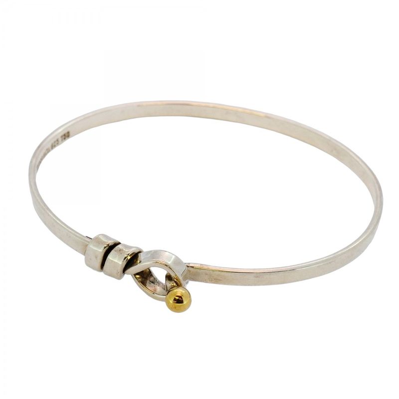 Tiffany & Co Bangle Hook And Eye 18K Yellow Gold Yellow Gold Silver 925 Women