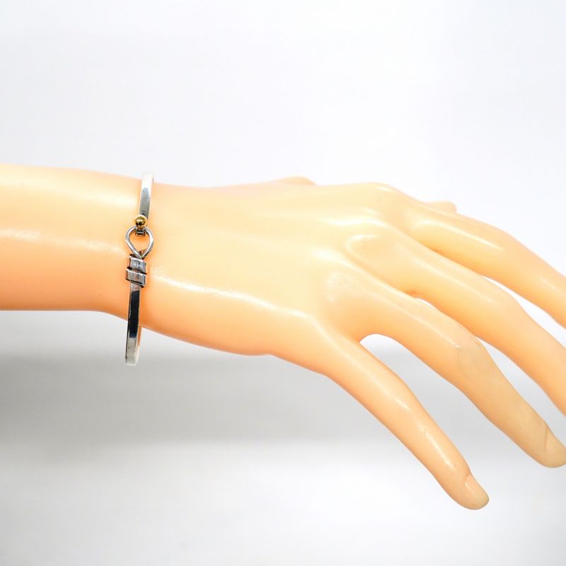 Tiffany & Co Bangle Hook And Eye 18K Yellow Gold Yellow Gold Silver 925 Women