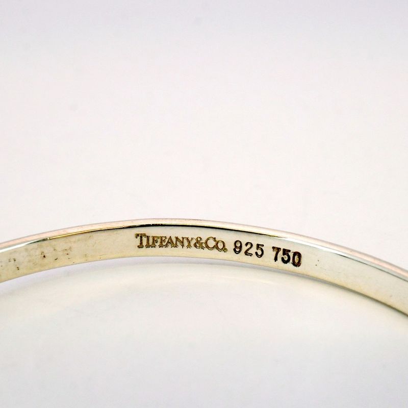 Tiffany & Co Bangle Hook And Eye 18K Yellow Gold Yellow Gold Silver 925 Women
