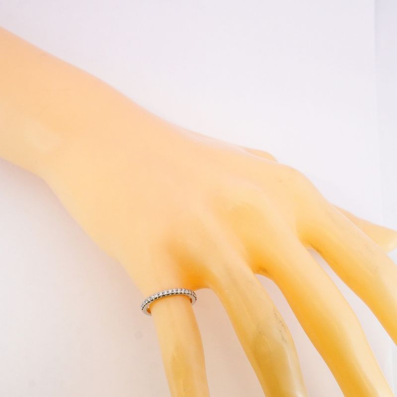 Tiffany & Co Ring Novo Half Eternity Pt950 Platinum Diamond #4 Ladies