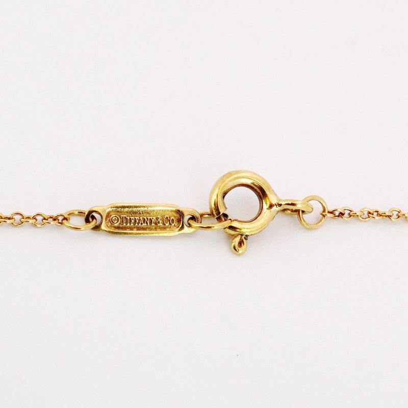 Tiffany & Co Necklace Notes Round Shape Circle 18K Yellow Gold Yellow Gold