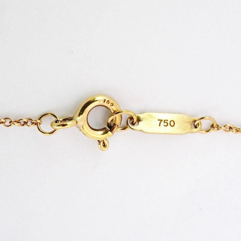 Tiffany & Co Necklace Notes Round Shape Circle 18K Yellow Gold Yellow Gold