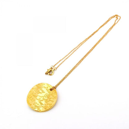 Tiffany & Co Necklace Notes Round Shape Circle 18K Yellow Gold Yellow Gold
