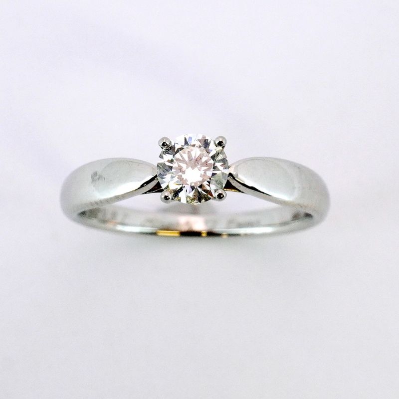 Tiffany & Co Ring Harmony 1PD Pt950 Platinum Diamond 034ct 95 Ladies