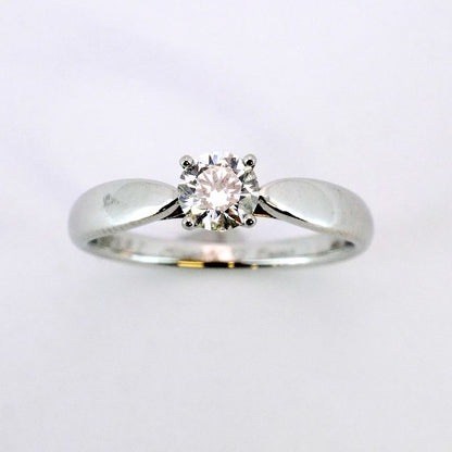 Tiffany & Co Ring Harmony 1PD Pt950 Platinum Diamond 034ct 95 Ladies