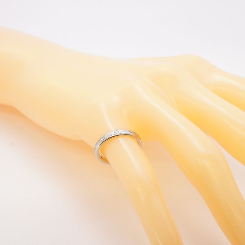 Tiffany & Co Ring Lucida/notes 3PD Pt950 Platinum Diamond #11 Ladies