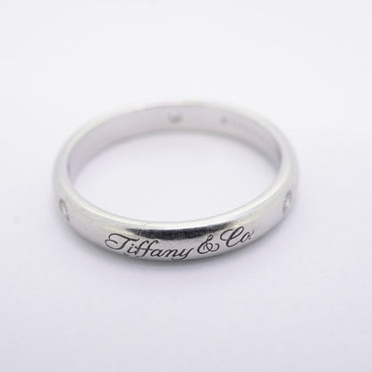 Tiffany & Co Ring Lucida/notes 3PD Pt950 Platinum Diamond #11 Ladies