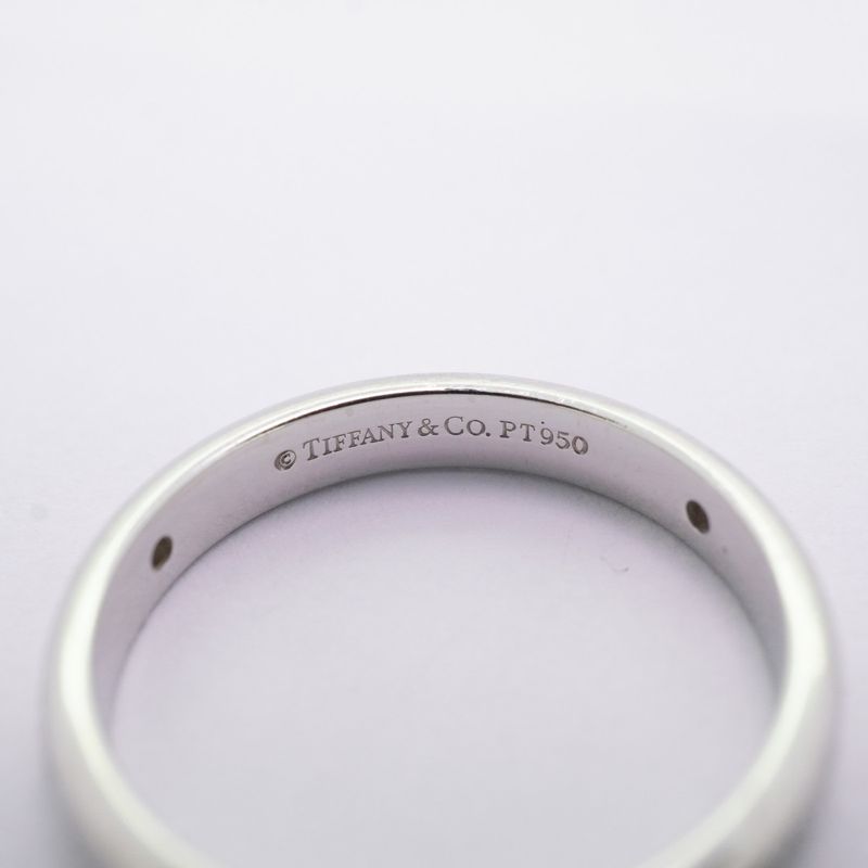 Tiffany & Co Ring Lucida/notes 3PD Pt950 Platinum Diamond #11 Ladies