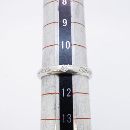 Tiffany & Co Ring Lucida/notes 3PD Pt950 Platinum Diamond #11 Ladies