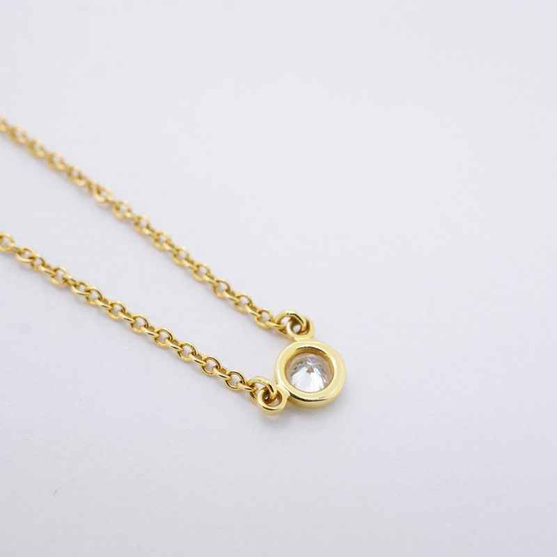 Tiffany & Co Necklace By-the-yard 1PD 18K Yellow Gold Yellow Gold Diamond Ladies