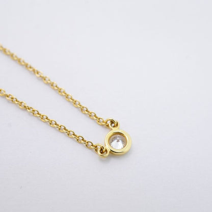 Tiffany & Co Necklace By-the-yard 1PD 18K Yellow Gold Yellow Gold Diamond Ladies