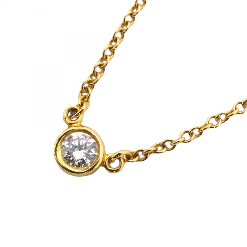 Tiffany & Co Necklace By-the-yard 1PD 18K Yellow Gold Yellow Gold Diamond Ladies