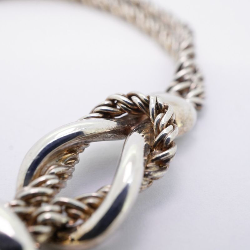 Tiffany & Co Bracelet Center Knot/double Rope Silver 925 Ladies