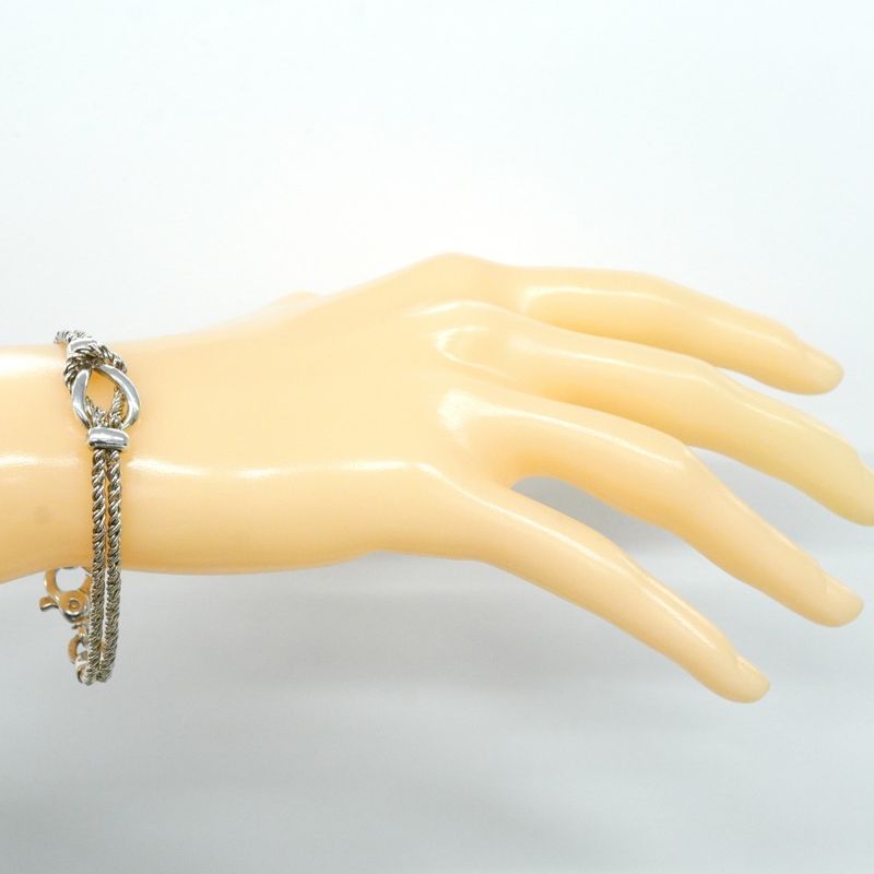 Tiffany & Co Bracelet Center Knot/double Rope Silver 925 Ladies