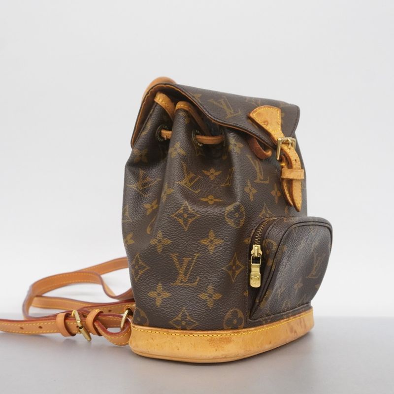 Louis Vuitton Backpack Daypack Monogram Mini Montsouris M51137 Brown Women's