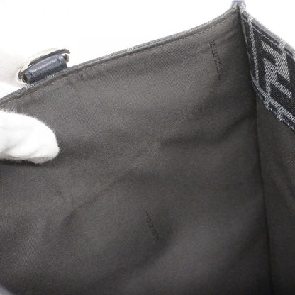 Fendi Tote Bag Zucca Nylon Canvas Gray Navy Silver Hardware 2way Bag Men's