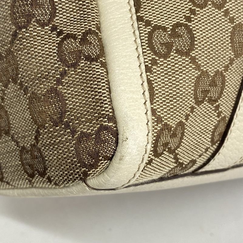 Gucci Tote Bag GG Canvas 130942 Canvas Brown Beige Chien Pan Gold Hardware