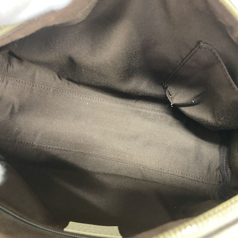 Gucci Tote Bag GG Canvas 130942 Canvas Brown Beige Chien Pan Gold Hardware