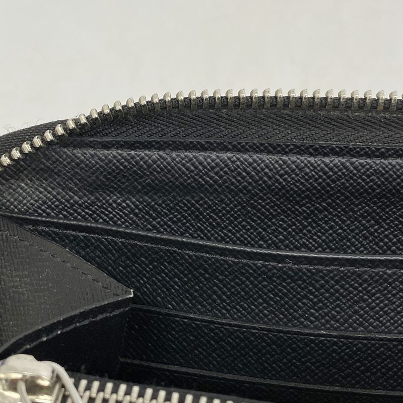 Louis Vuitton Long Wallet Damier Graphite Zippy Organizer N63077 Black Men's