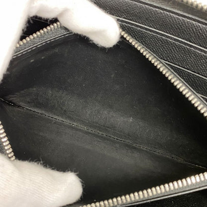 Louis Vuitton Long Wallet Damier Graphite Zippy Organizer N63077 Black Men's