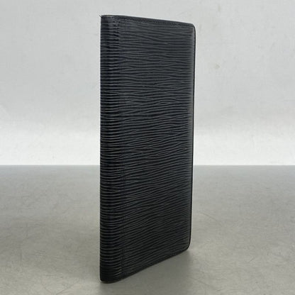 Louis Vuitton Long Wallet Epi Porte Cult Cles Di Yen M63212 Noir Black Men