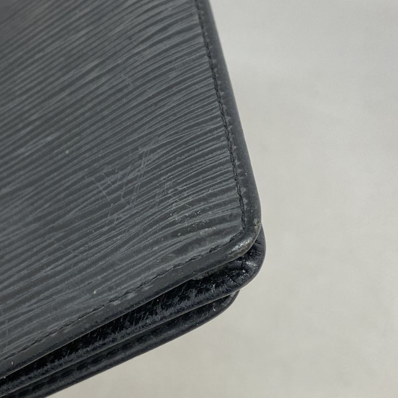 Louis Vuitton Long Wallet Epi Porte Cult Cles Di Yen M63212 Noir Black Men