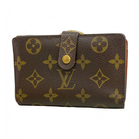 Louis Vuitton Wallet Monogram Porte Monnaie Viennois M61663 Brown Ladies