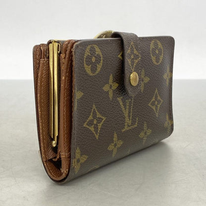 Louis Vuitton Wallet Monogram Porte Monnaie Viennois M61663 Brown Ladies