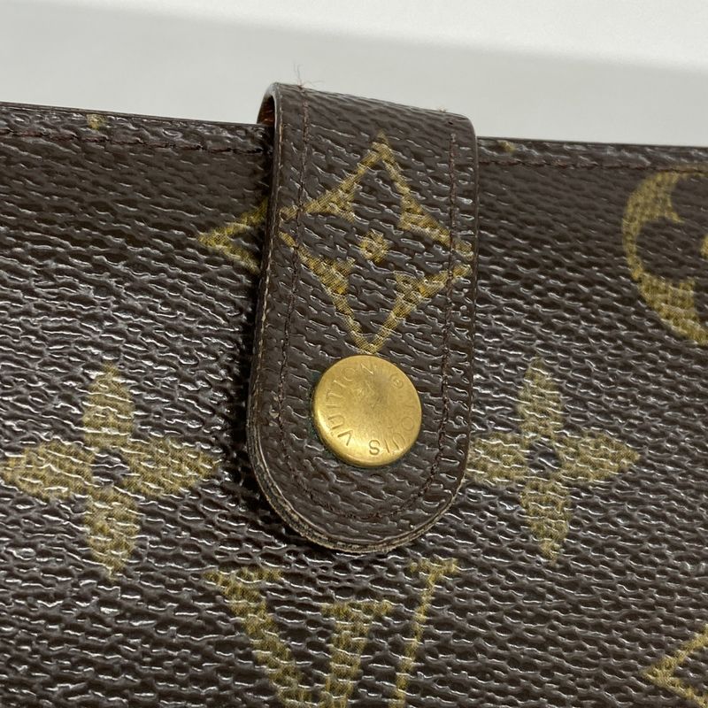 Louis Vuitton Wallet Monogram Porte Monnaie Viennois M61663 Brown Ladies