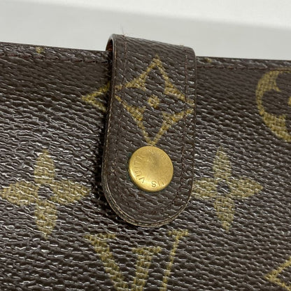Louis Vuitton Wallet Monogram Porte Monnaie Viennois M61663 Brown Ladies