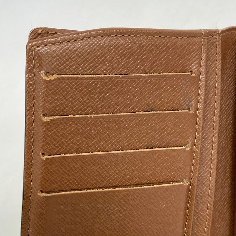 Louis Vuitton Wallet Monogram Porte Monnaie Viennois M61663 Brown Ladies